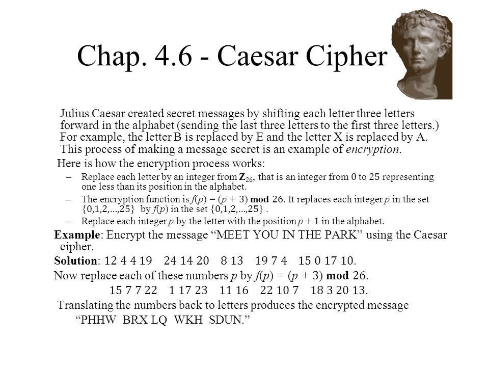 Chap Caesar Cipher