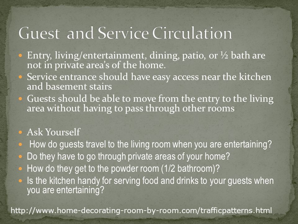 Guest and Service Circulation