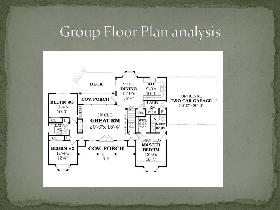 Group Floor Plan analysis