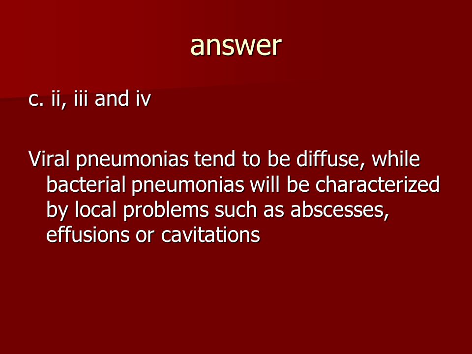 answer c. ii, iii and iv.