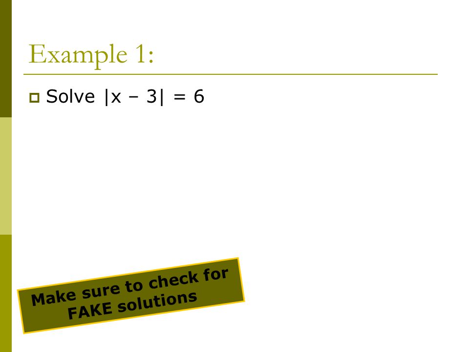 2 2 Solve Absolute Value Equations And Inequalities Ppt Download