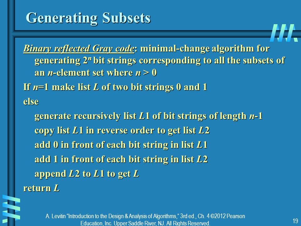 Generating Subsets