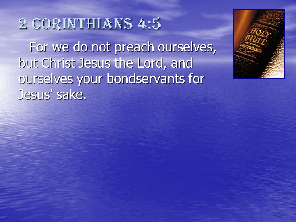 2 Corinthians 4:5