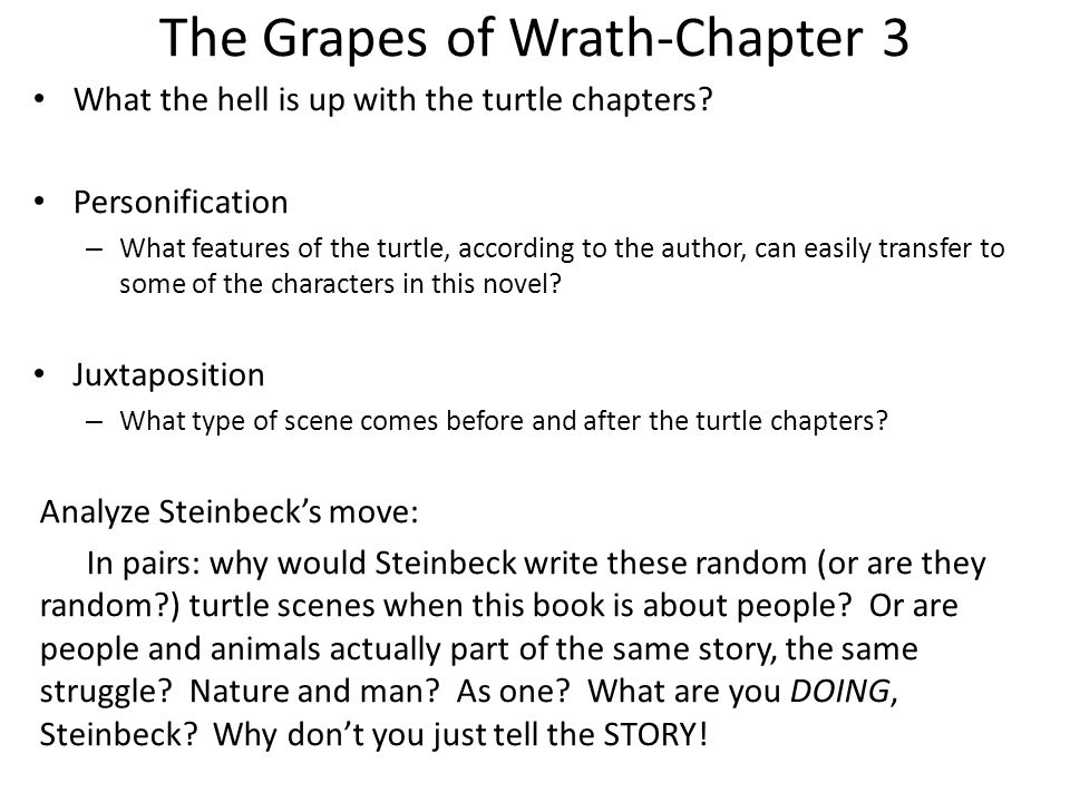 grapes of wrath chapter analysis