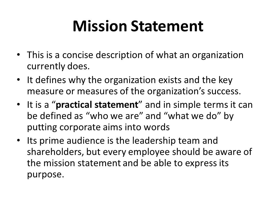 To jump Ninth burnt HIERARCHY OF OBJECTIVES Mission & Vision Statements - ppt video online  download