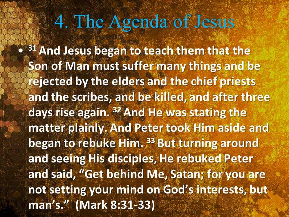 4. The Agenda of Jesus