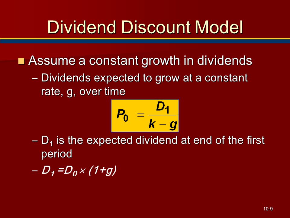 Dividend Discount Model