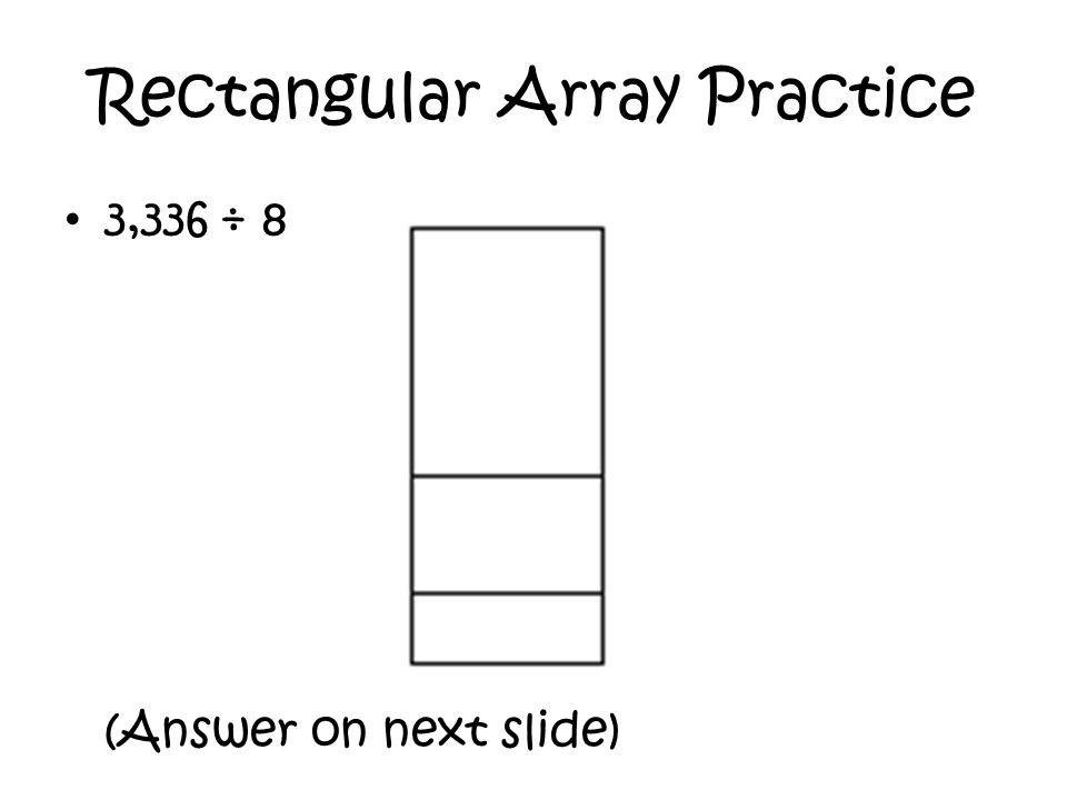 Rectangular Array Practice