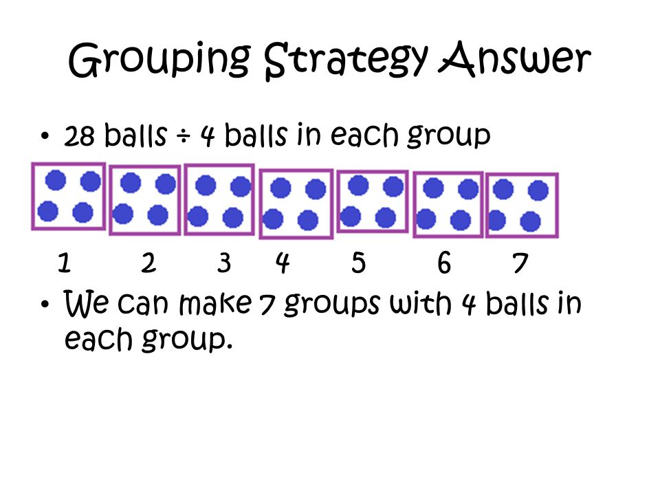 Grouping Strategy Answer