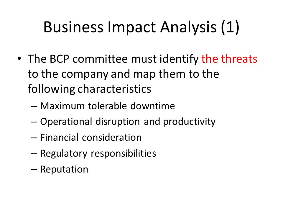 Business Impact Analysis (1)