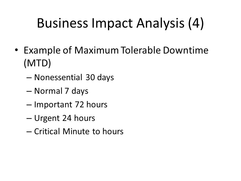 Business Impact Analysis (4)
