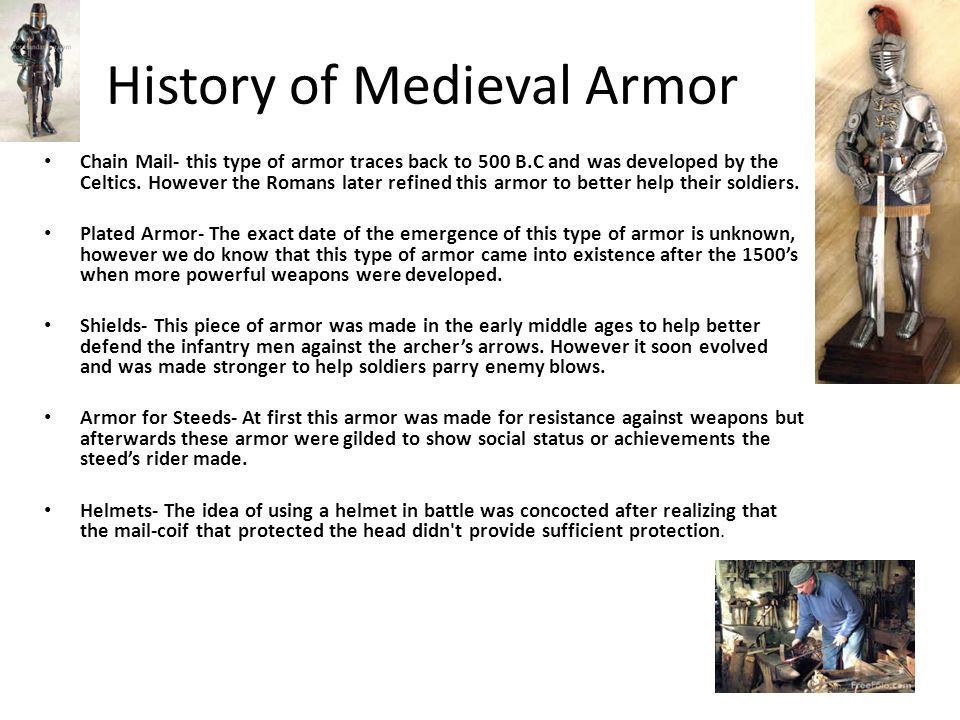 History of Medieval Armor