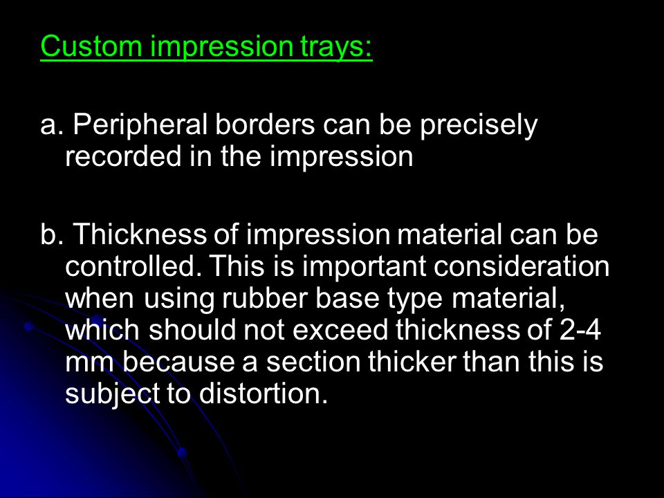 Elastomeric Impression Materials By Dr Rashid Hassan