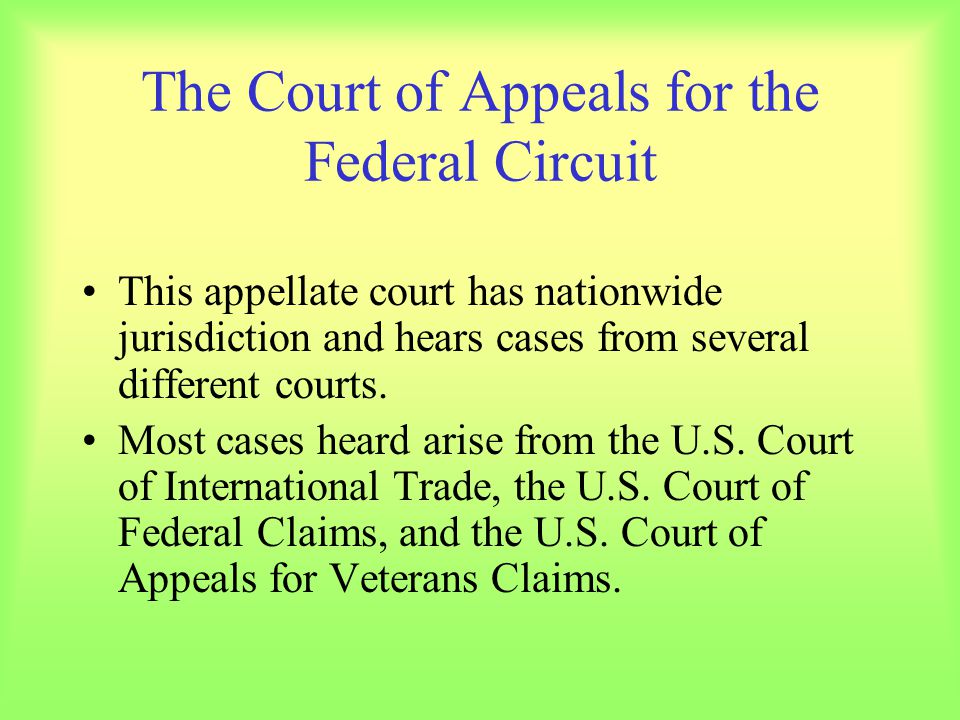 The Court of Appeals for the Federal Circuit