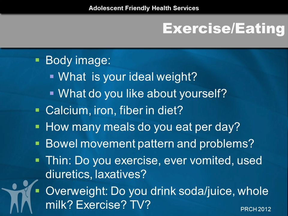 Exercise/Eating Body image: What is your ideal weight