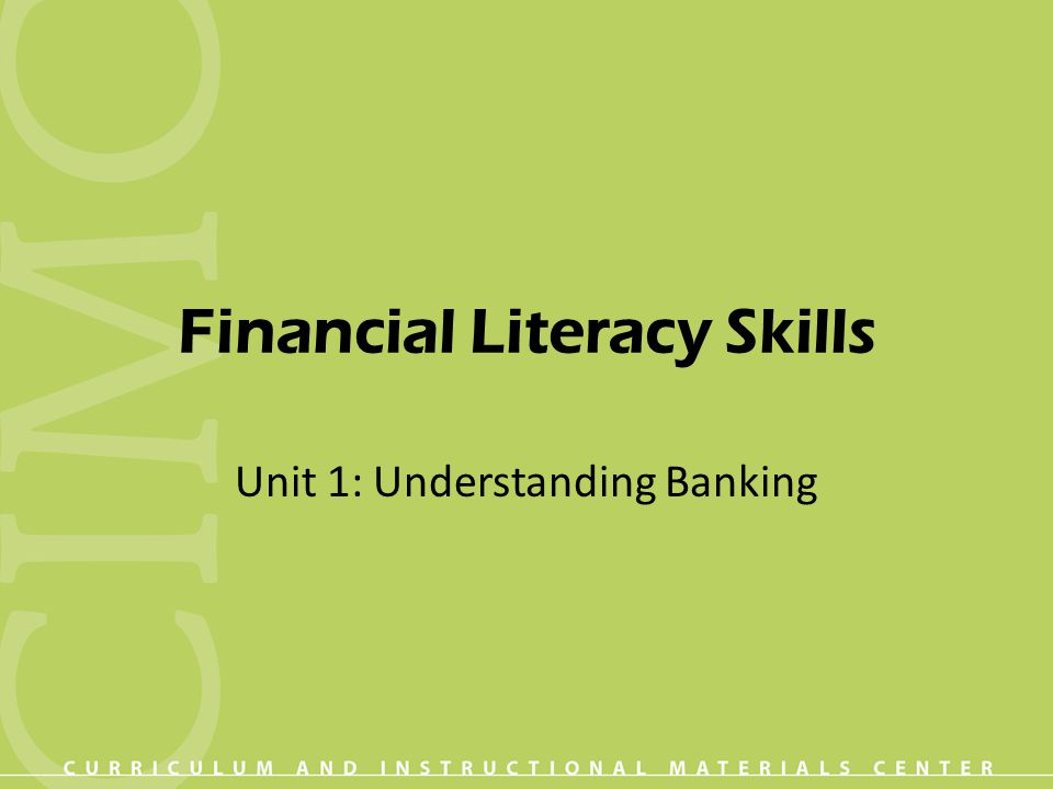 Financial Literacy Skills