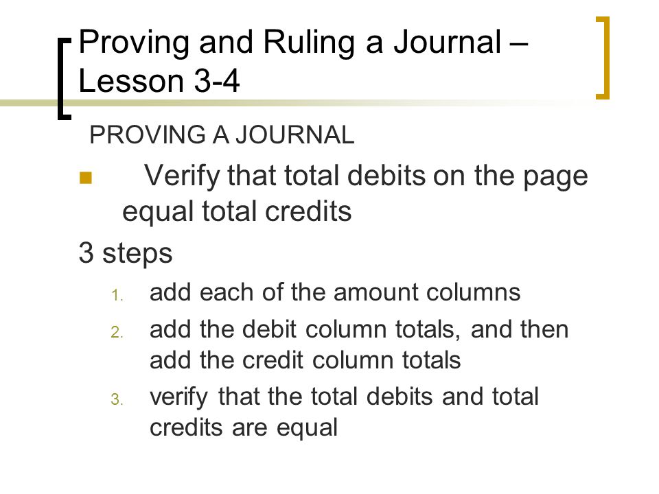 Proving and Ruling a Journal – Lesson 3-4