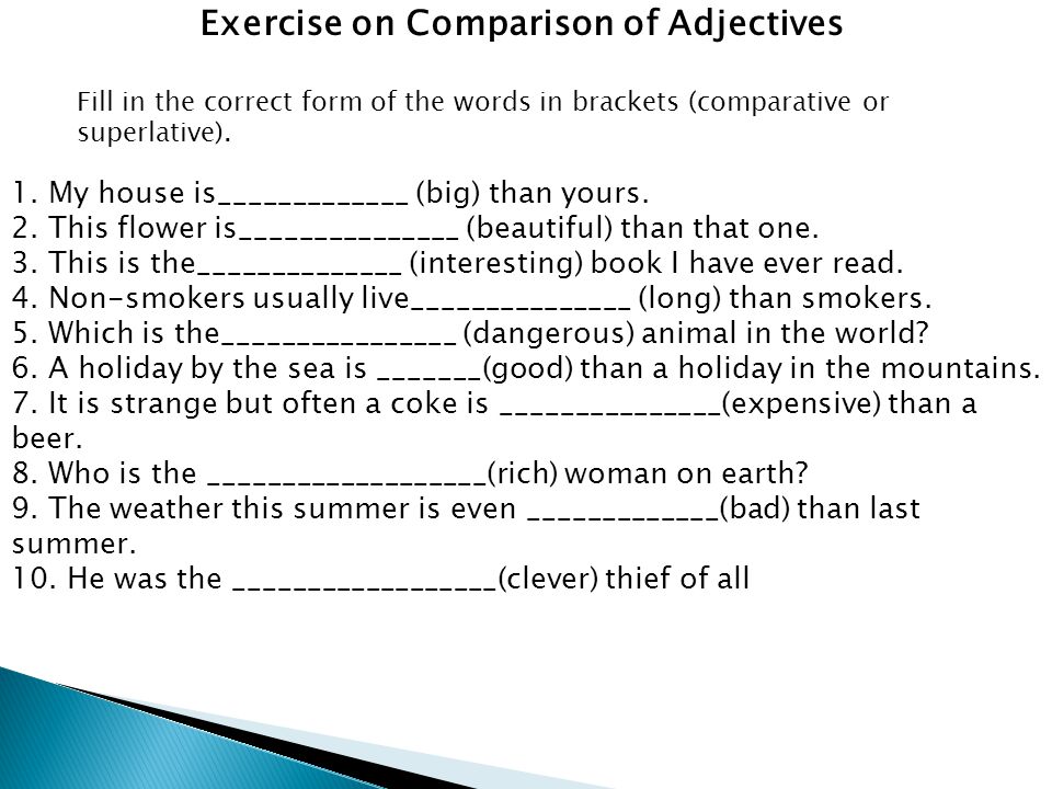 Comparisons упражнения. Comparatives and Superlatives задания. Degrees of Comparison of adjectives задания. Comparatives упражнения. Comparative and Superlative adjectives упражнения.