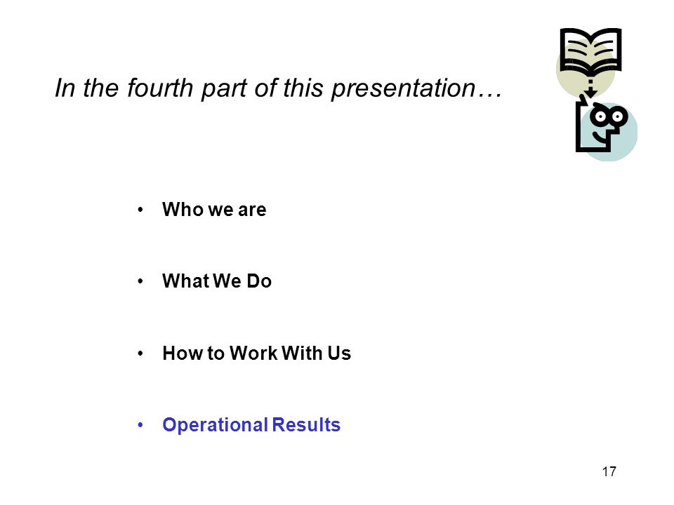 In the fourth part of this presentation…