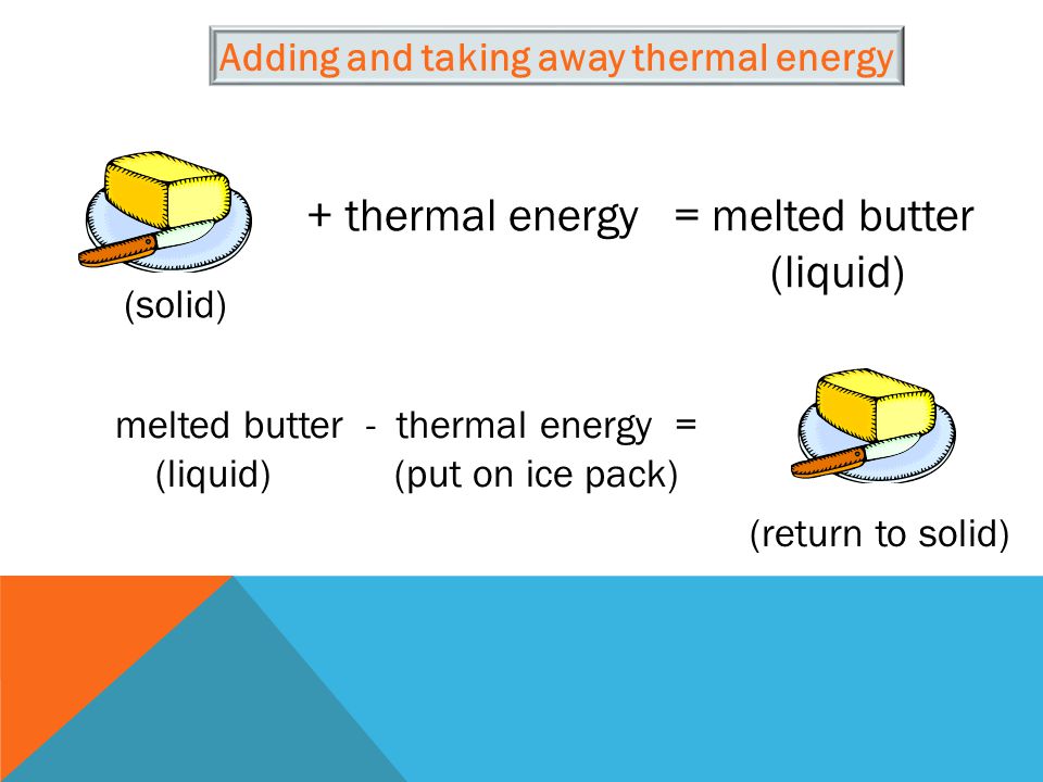 Adding and taking away thermal energy
