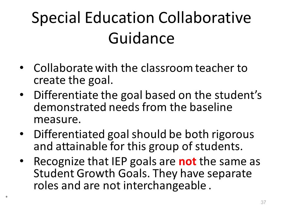 Special Education Collaborative Guidance