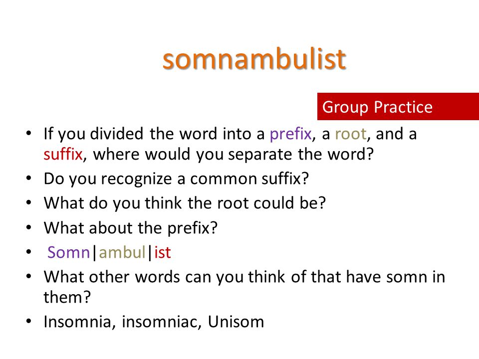 What does somnambulist mean
