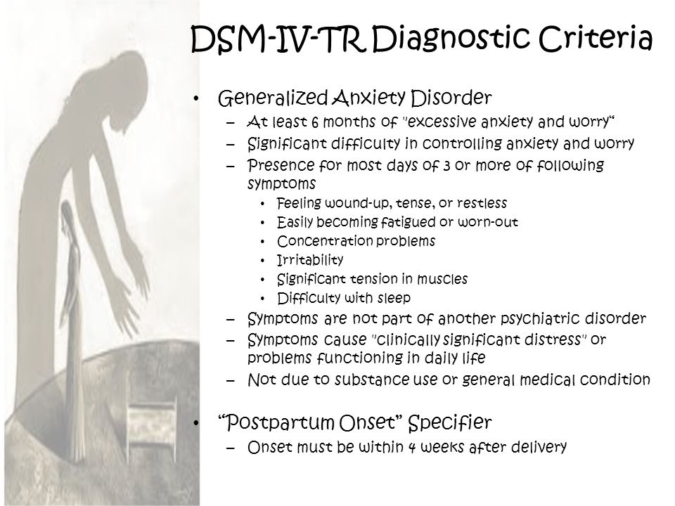 DSM-IV-TR Diagnostic Criteria.