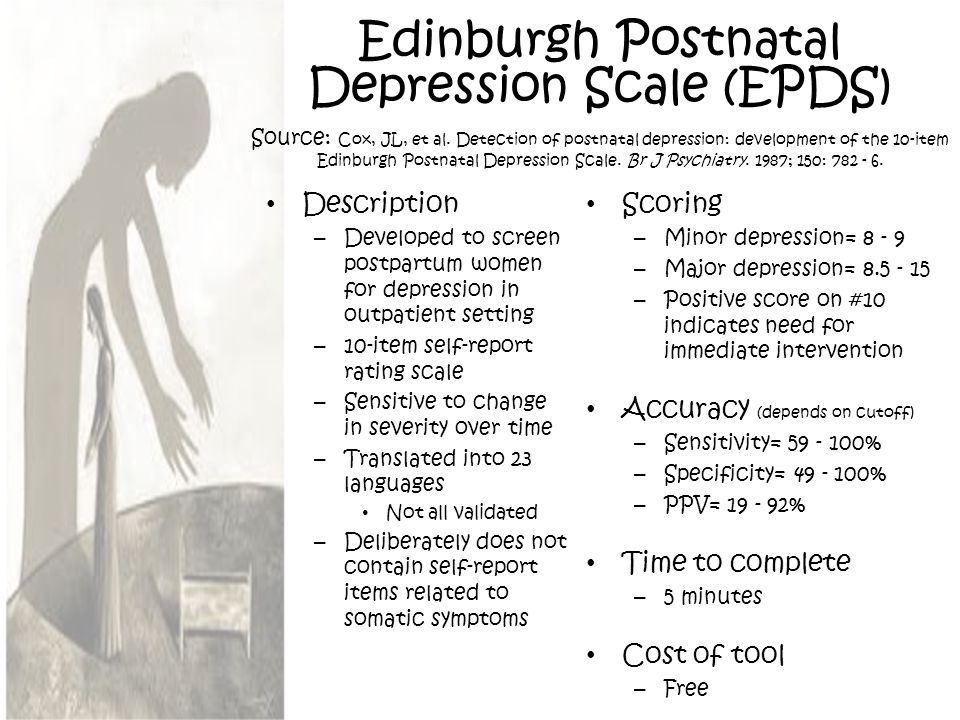 Pdf Validation Studies Of The Edinburgh Postnatal Depression