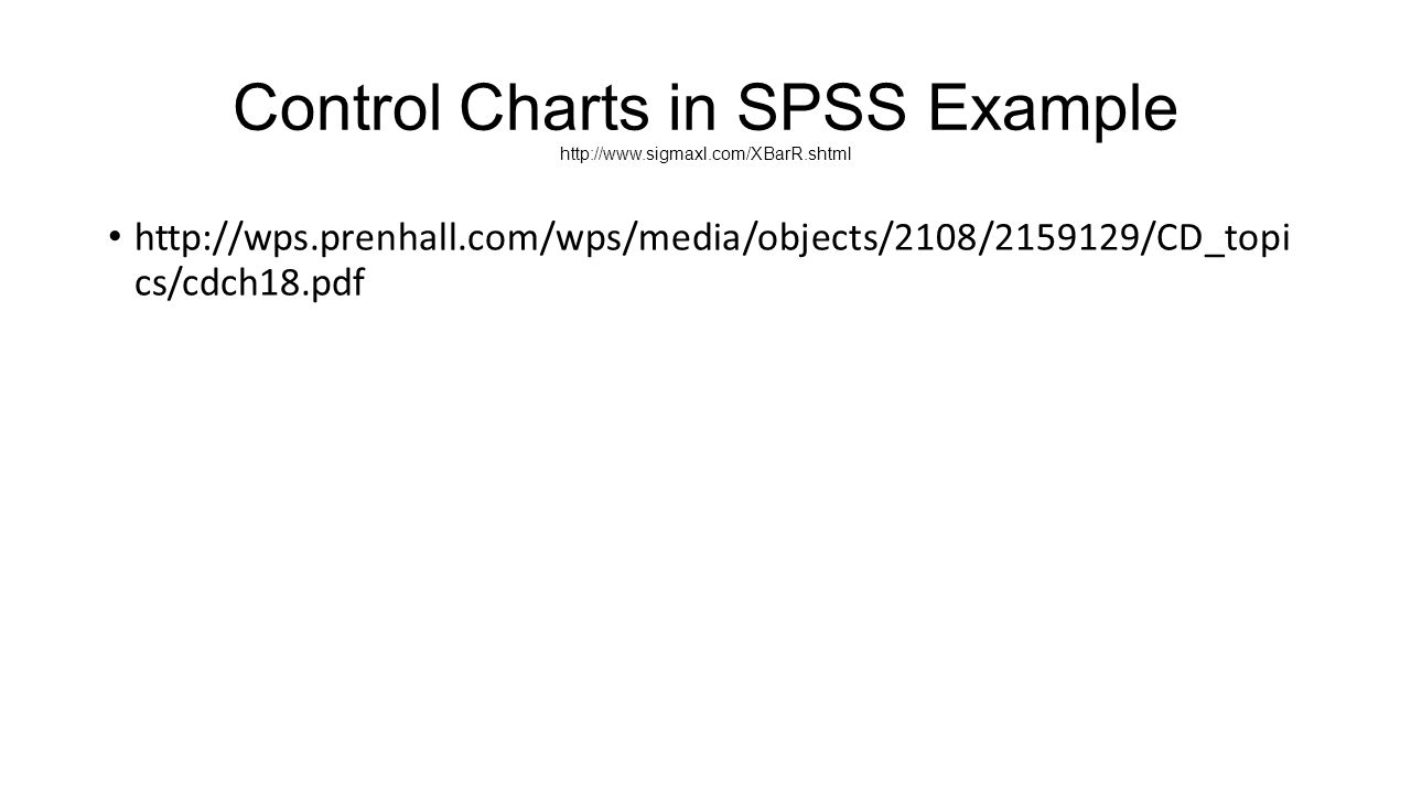 Spss Control Charts