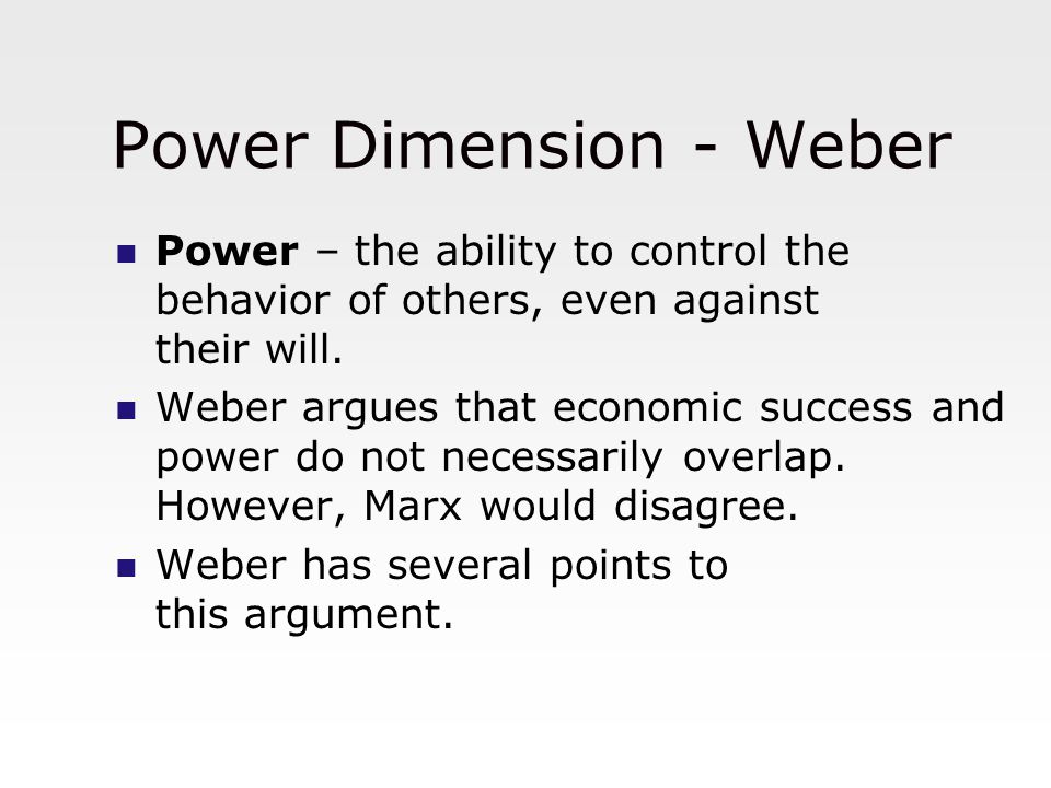 Power Dimension - Weber