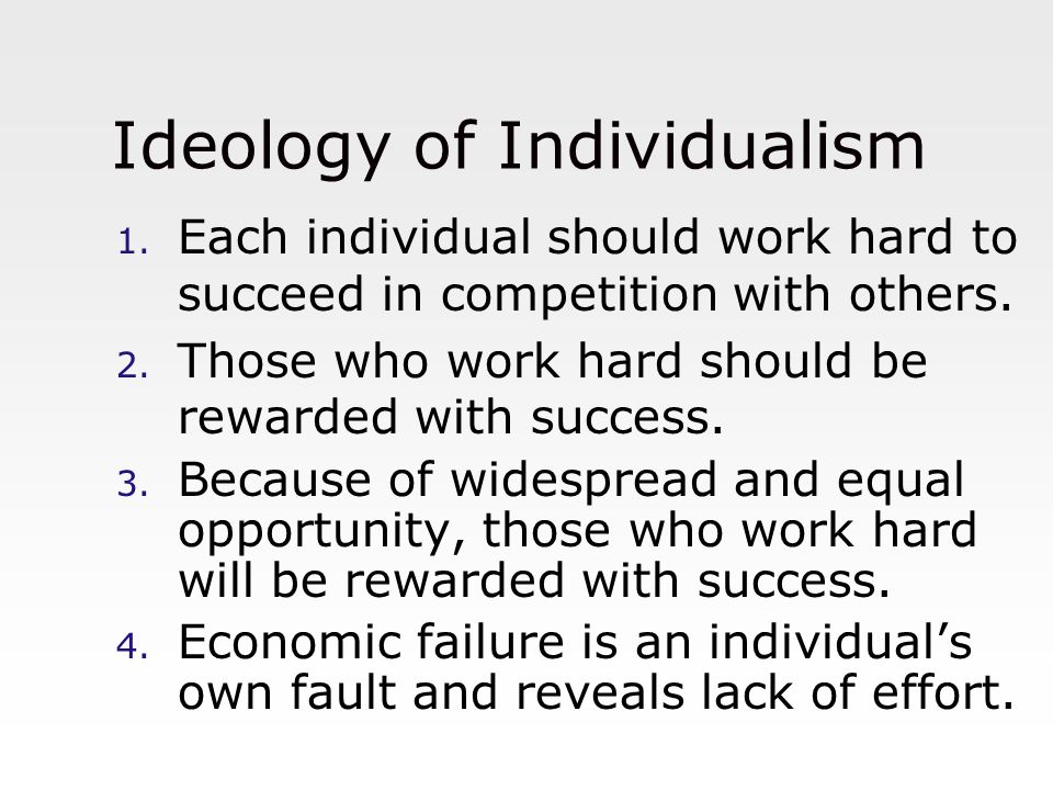 Ideology of Individualism