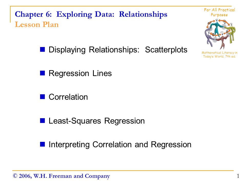 Chapter 6: Exploring Data: Relationships Lesson Plan