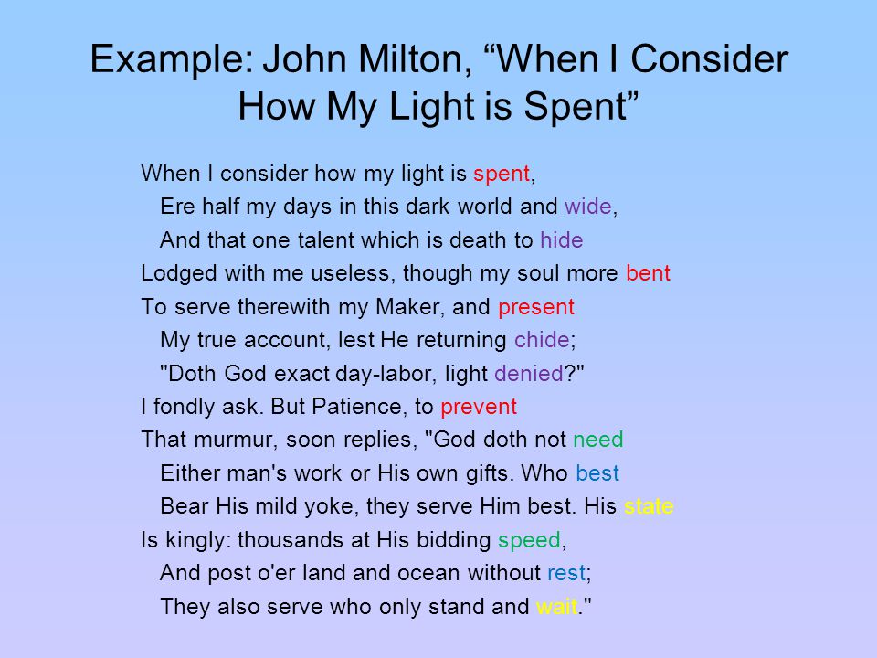 The Sonnet. - ppt download