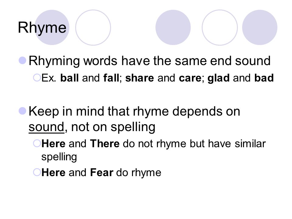 Rhyme Rhyme Scheme Ppt Video Online Download