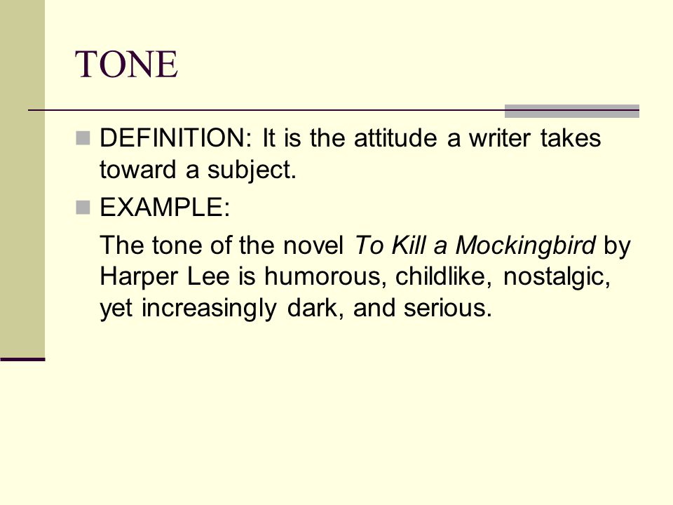 TONE DEFINITION: It is the attitude a writer takes toward a subject. - ppt  video online download