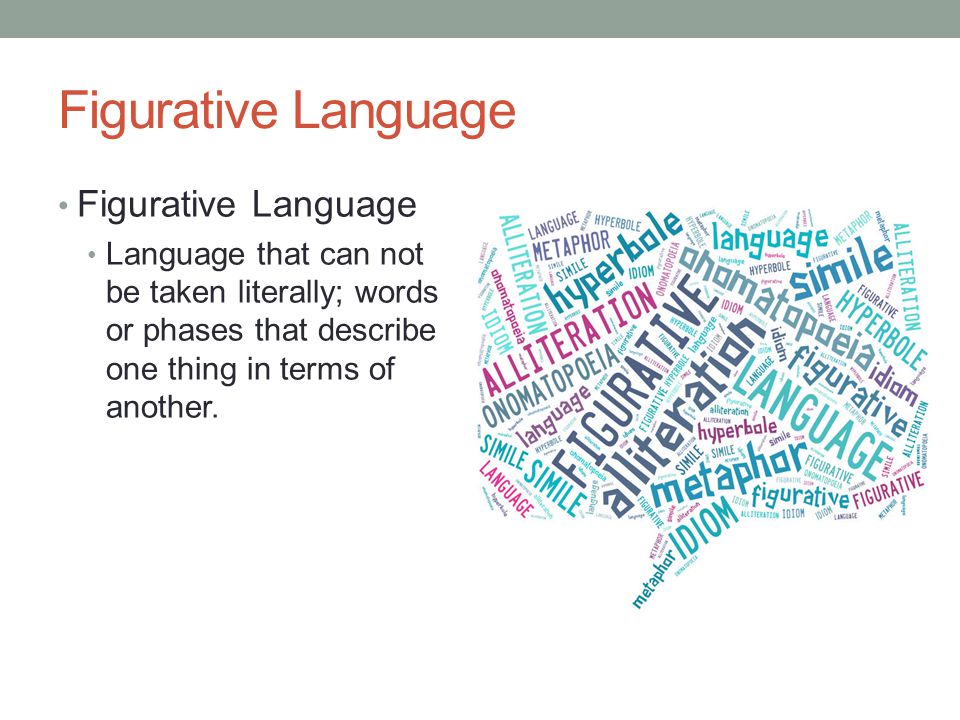 Figurative Language Figurative Language