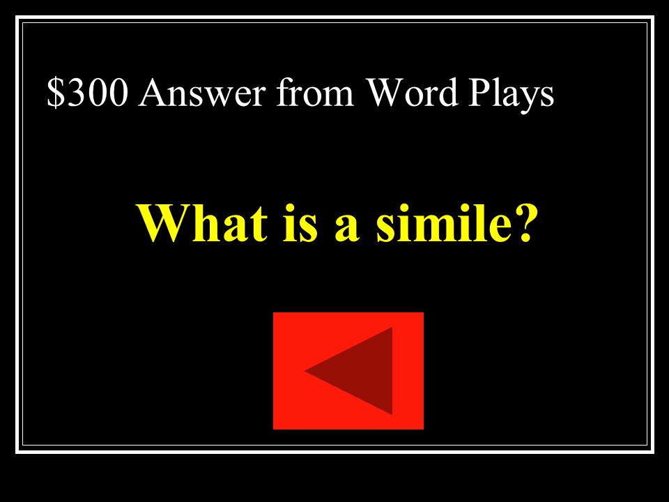 $300 Answer from Word Plays