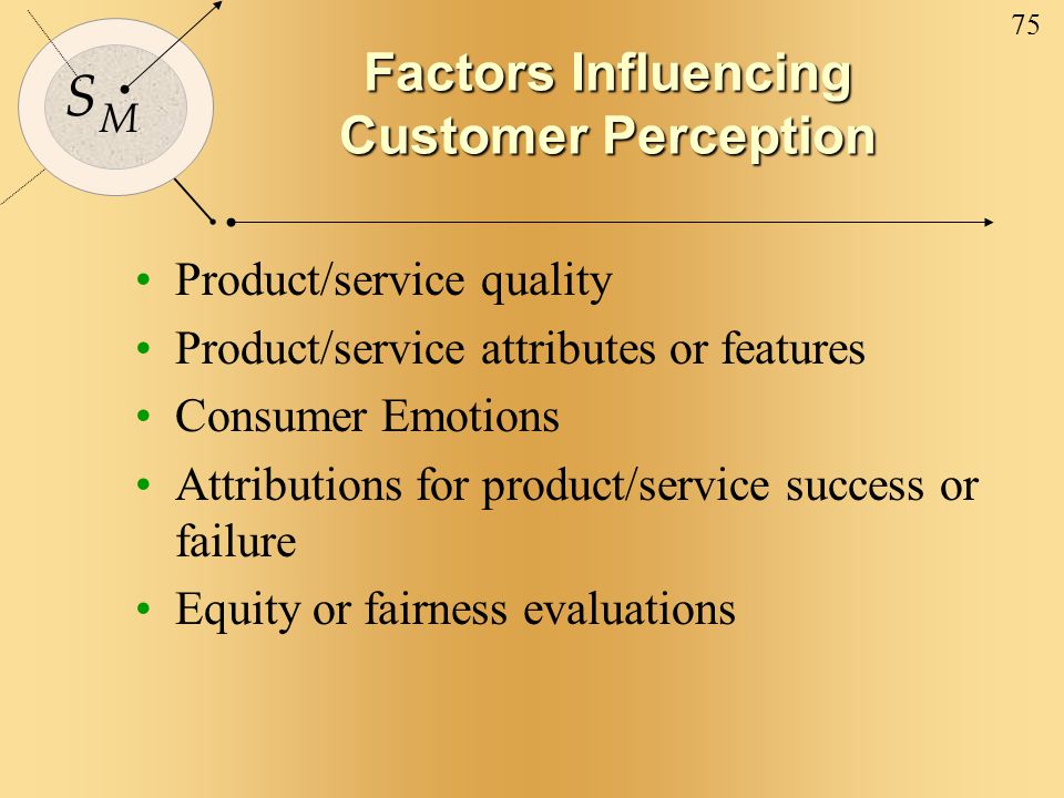 Factors Influencing Customer Perception