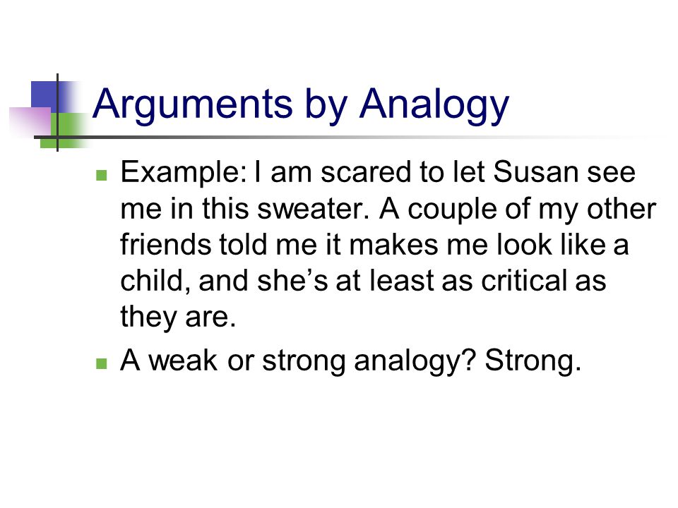 Arguments by Analogy