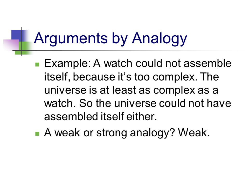 Arguments by Analogy