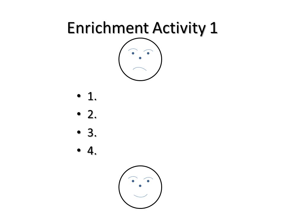 Enrichment Activity