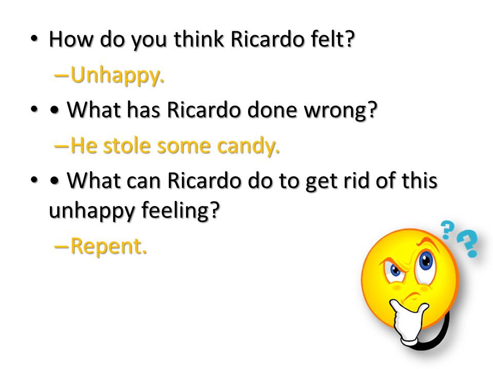 How do you think Ricardo felt