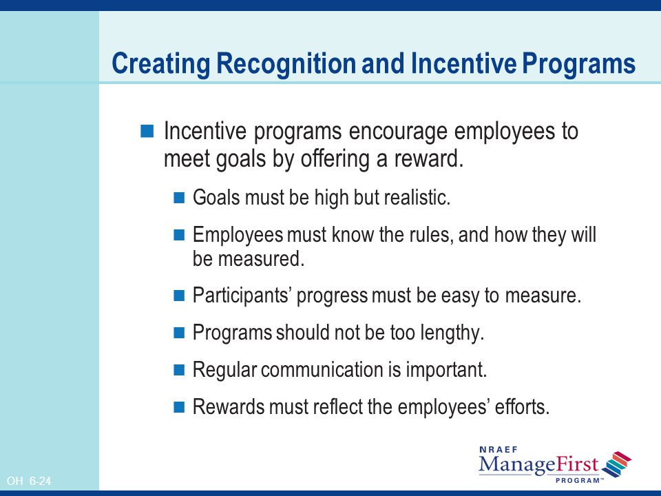 Creating Recognition and Incentive Programs