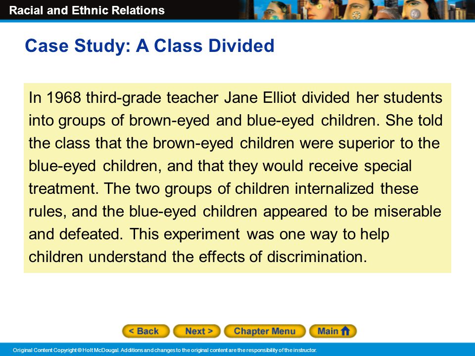 Case Study: A Class Divided