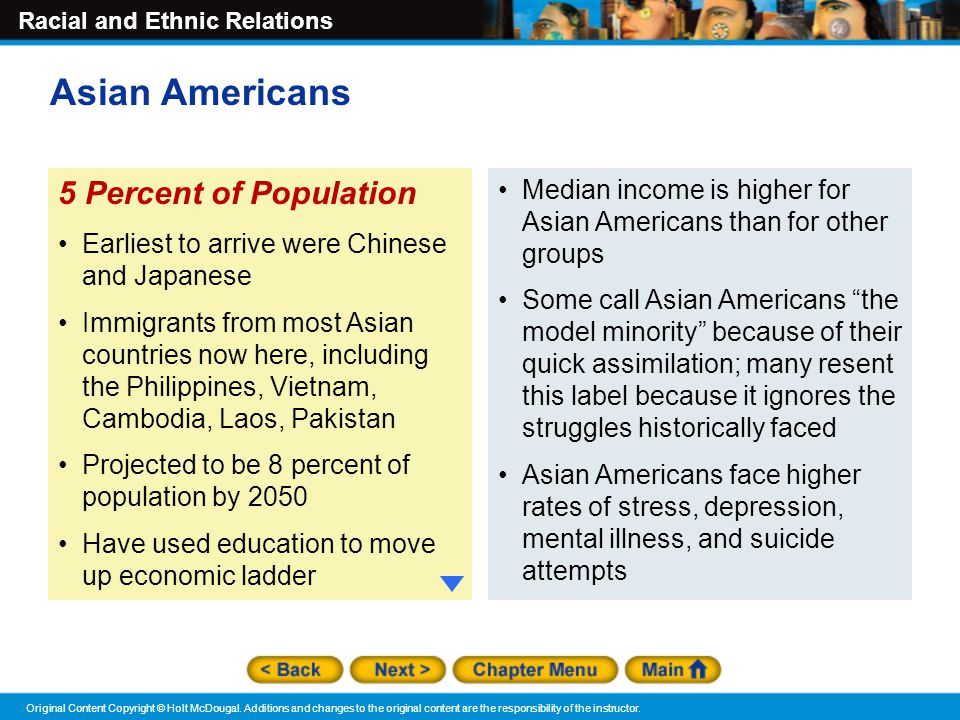 Asian Americans 5 Percent of Population