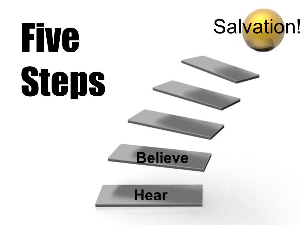 Five Steps Salvation! Believe Hear