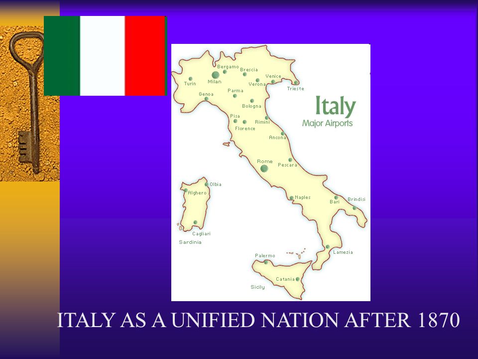ITALY AS A UNIFIED NATION AFTER 1870