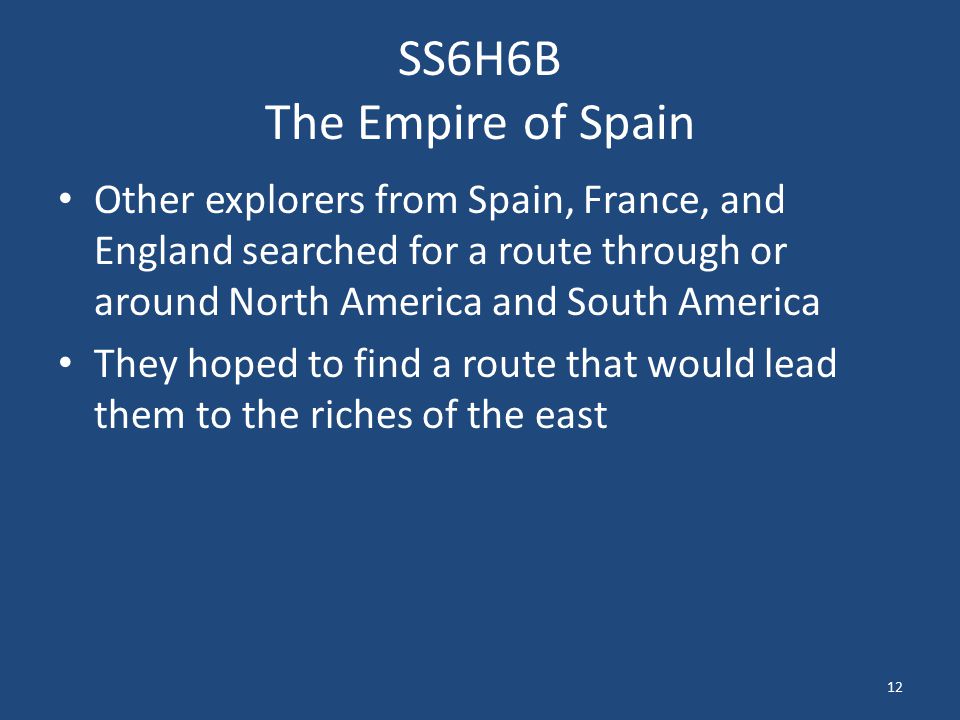 SS6H6B The Empire of Spain