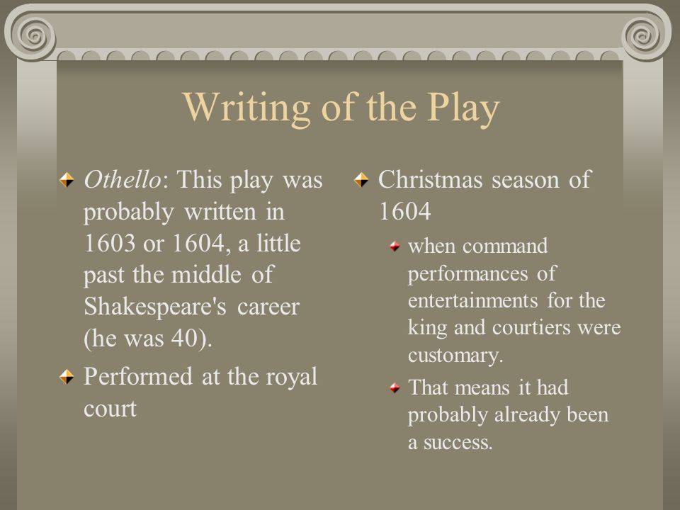 Реферат: Iago Playing In Othello