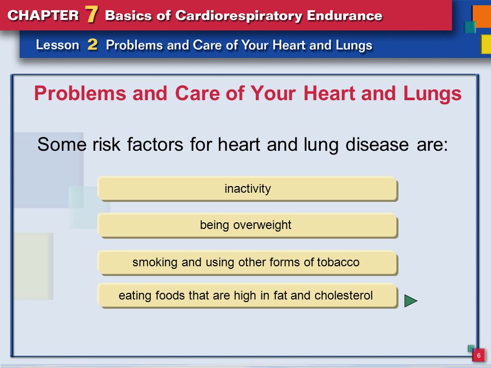Problems and Care of Your Heart and Lungs